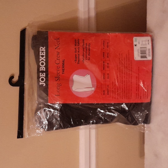 Joe Boxer Long Sleeve Crew Neck Thermal Size Large - Picture 2 of 3